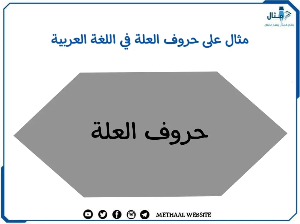 مثال على حروف العلة في اللغة العربية