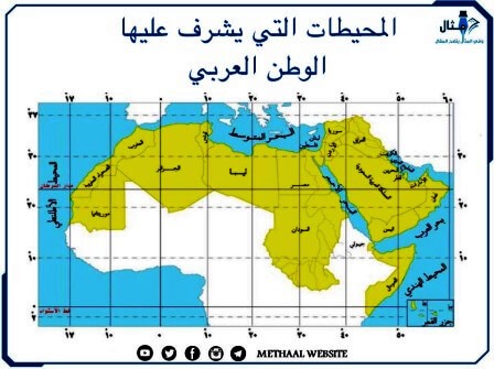 المحيطات التي يشرف عليها الوطن العربي
